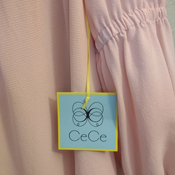 CeCe Women's Square Neck Ruffle Sleeve Blouse in Rosehip Pink - Picture 5 of 11